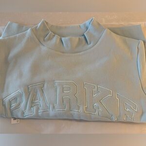 NWT!  SP 2026 Parke Tonal sweatshirt, Arctic blue, size L/XL